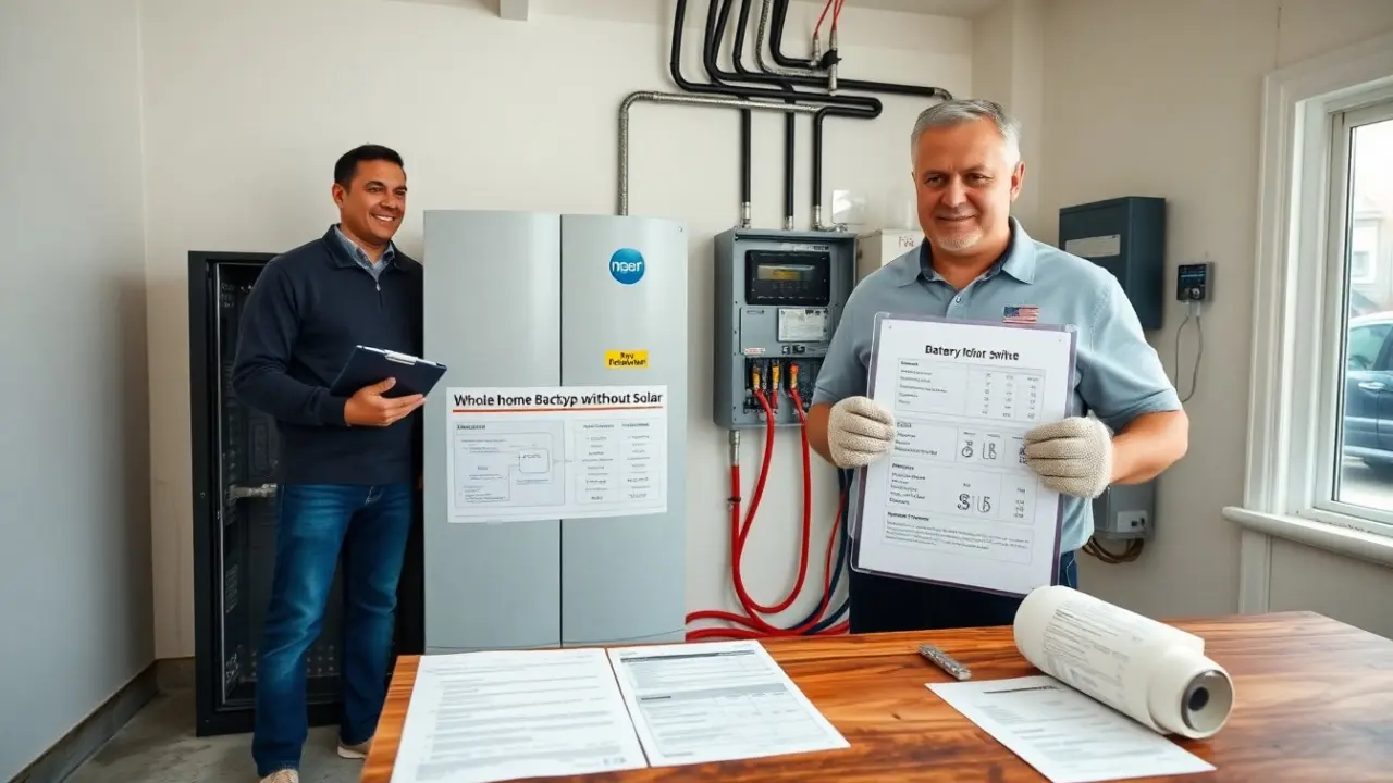 whole home battery backup without solar