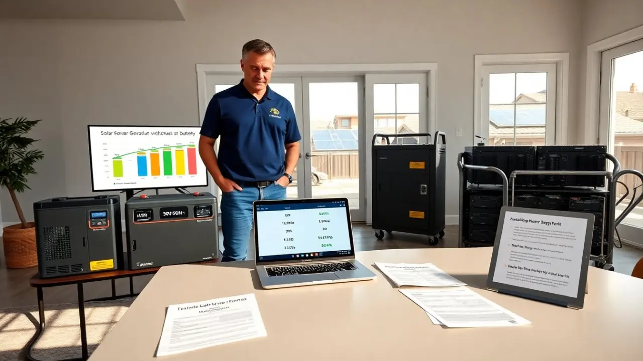 how much does a solar generator cost