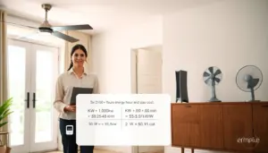 how much electricity does a fan use